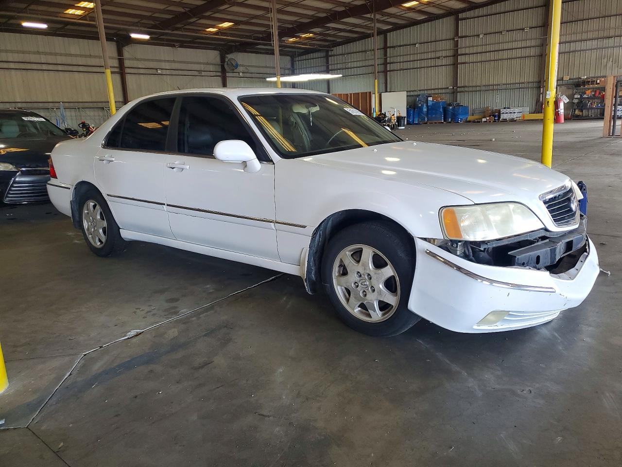 2002 Acura 3.5rl White vin: JH4KA96512C001722