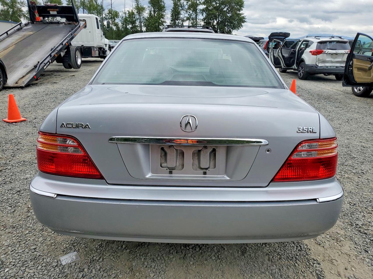 2002 Acura 3.5rl Silver vin: JH4KA96512C800108