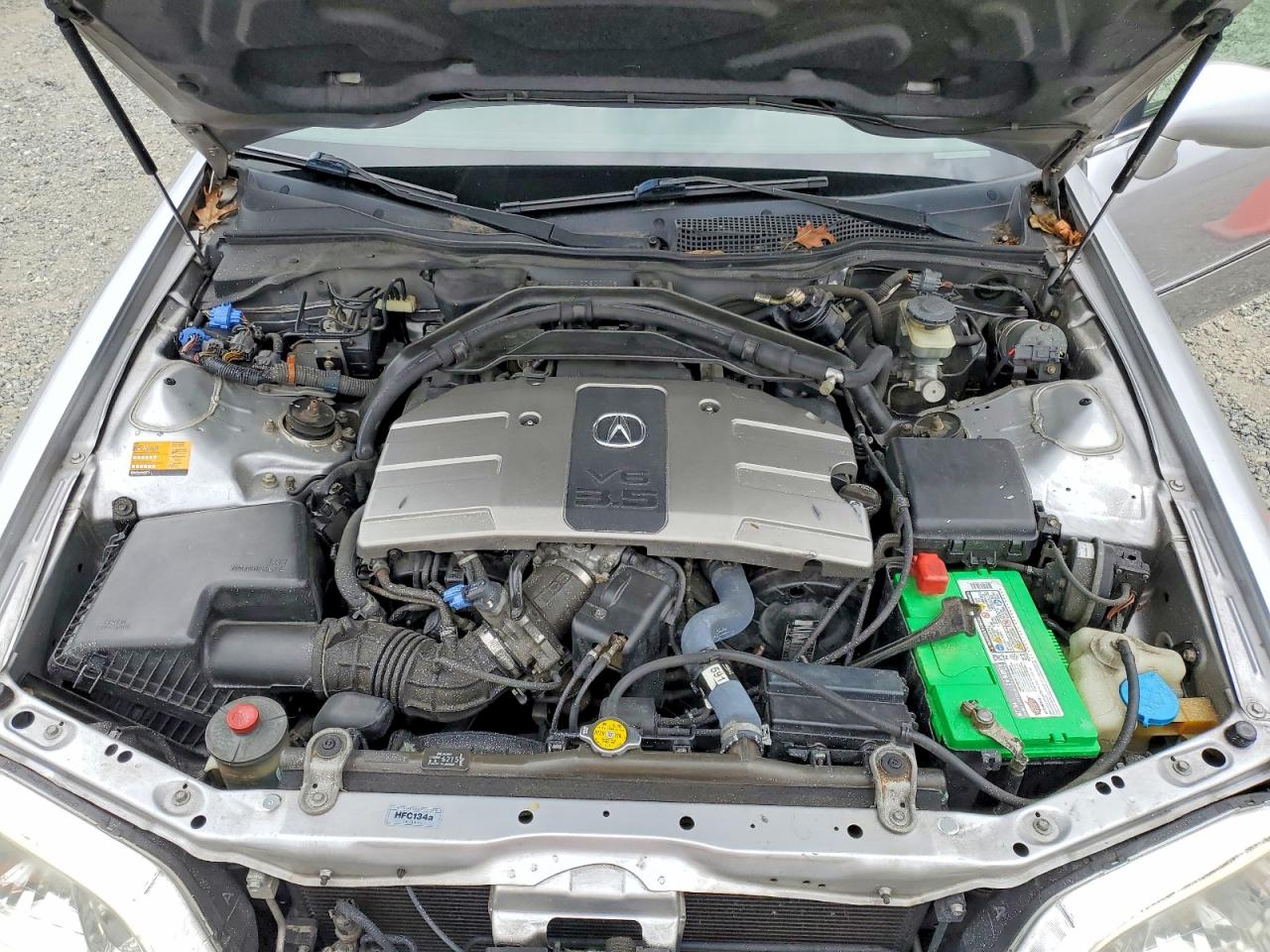 2002 Acura 3.5rl Silver vin: JH4KA96512C800108