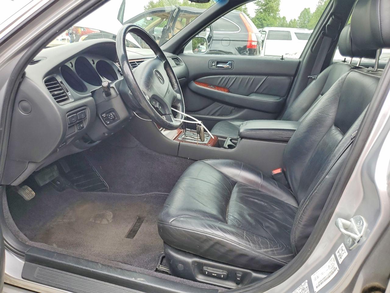 2002 Acura 3.5rl Silver vin: JH4KA96512C800108