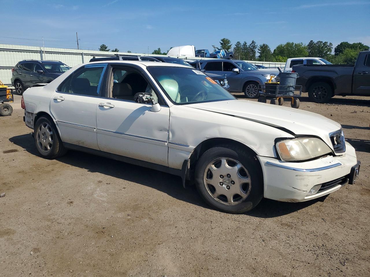 1999 Acura 3.5rl White vin: JH4KA9652XC005639