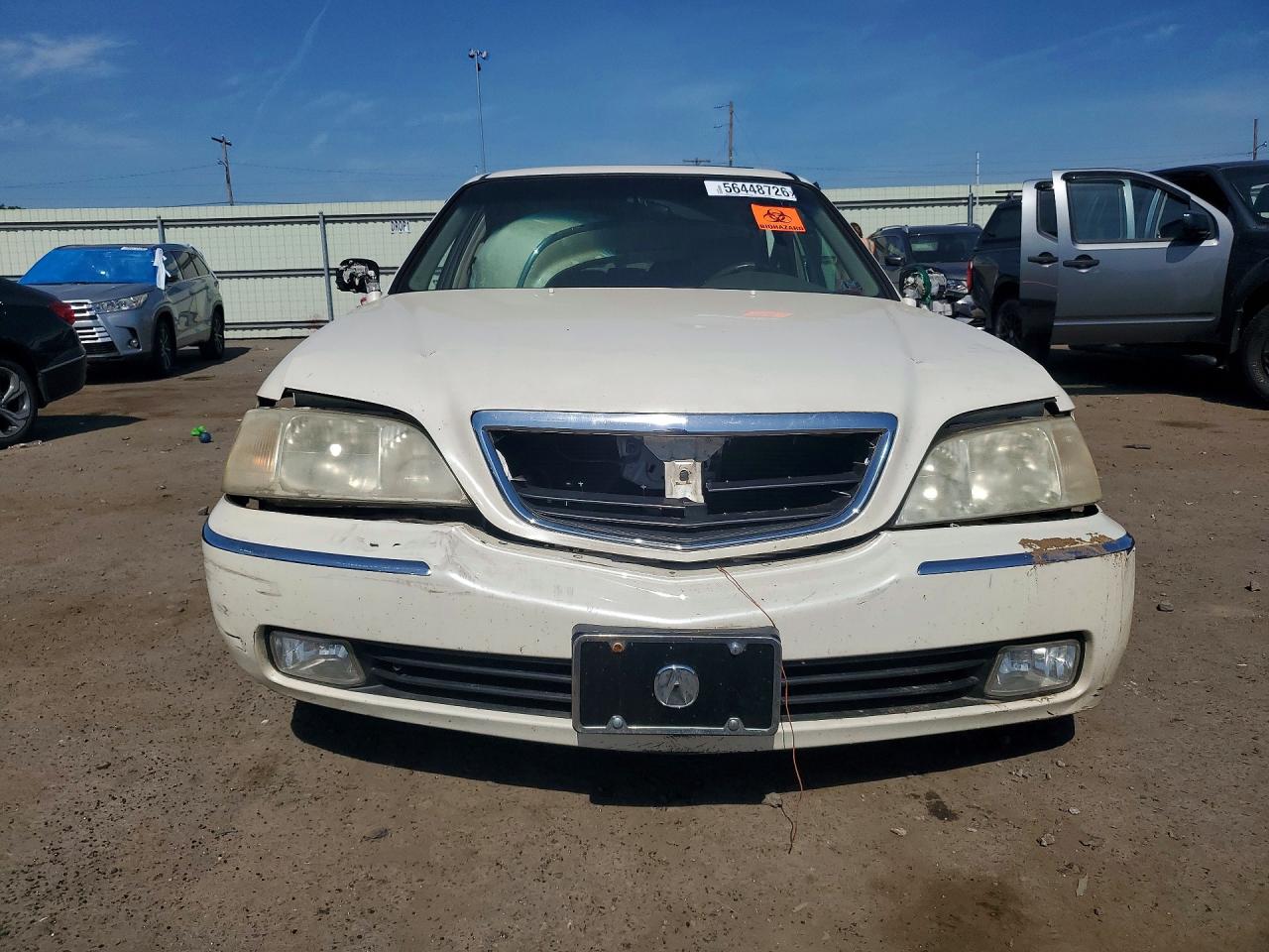 1999 Acura 3.5rl White vin: JH4KA9652XC005639