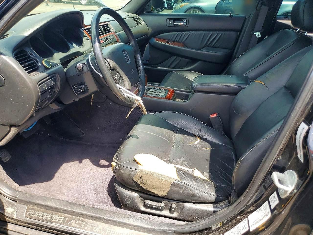 2002 Acura 3.5rl Black vin: JH4KA96532C013287