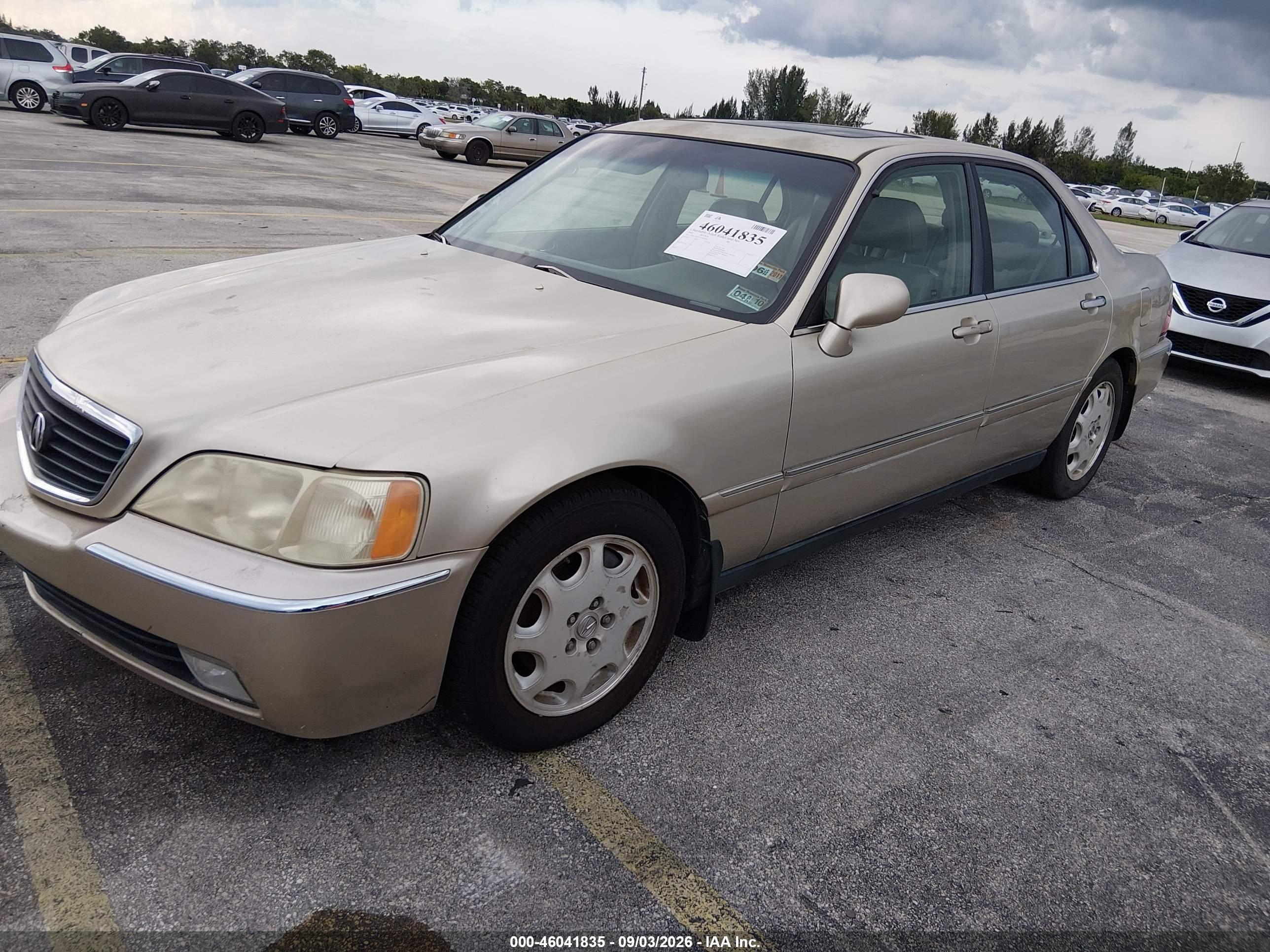 2000 Acura Rl 3.5 Gold vin: JH4KA9653YC000418