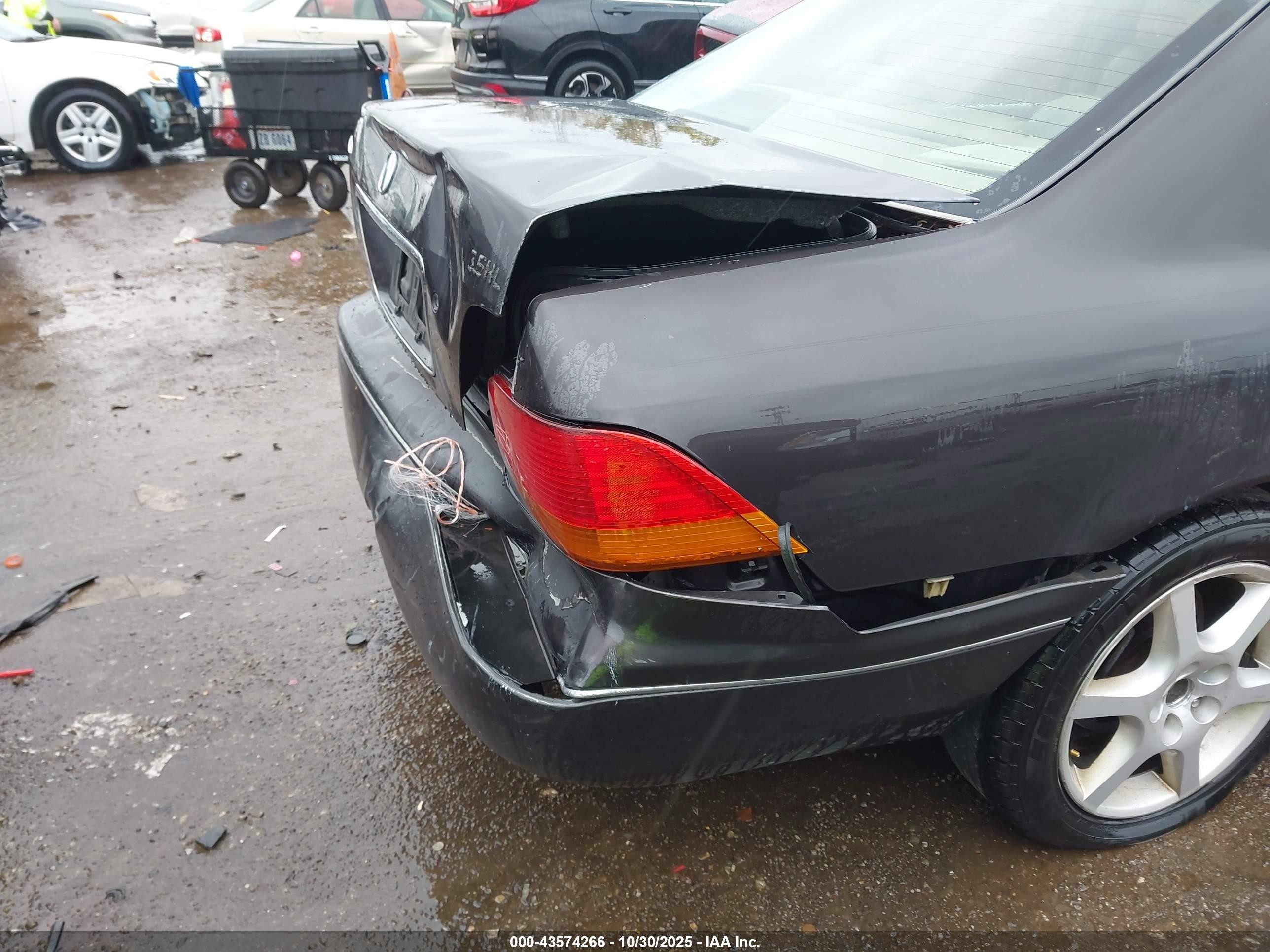 1997 Acura Rl 3.5 Gray vin: JH4KA9654VC003498