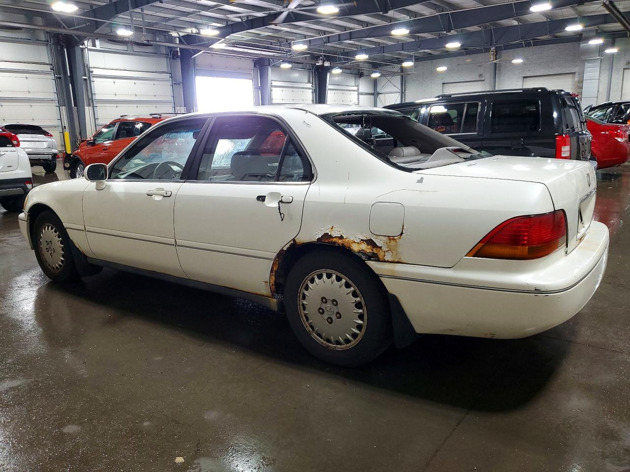 1996 Acura 3.5rl White vin: JH4KA9655TC009386