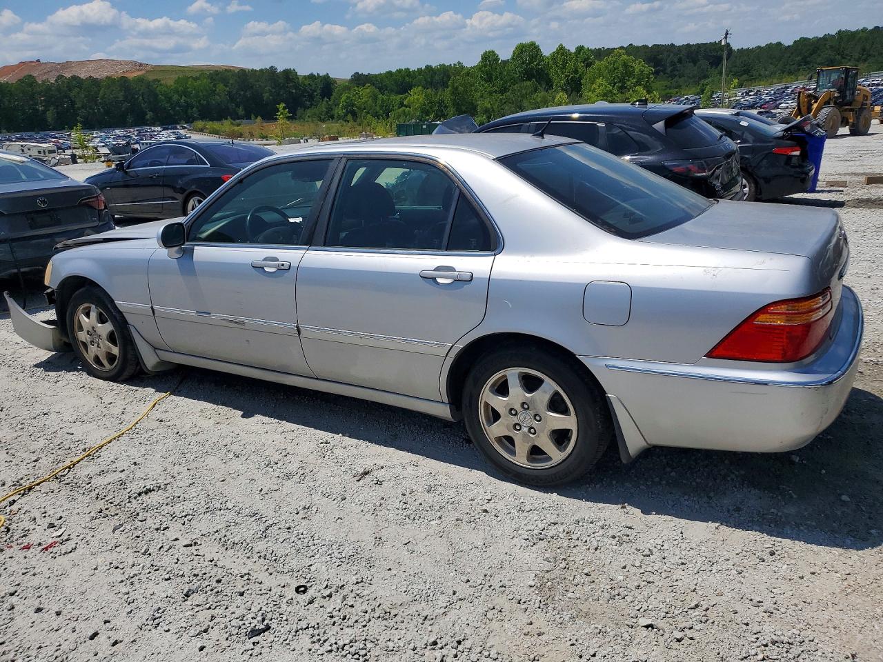 2002 Acura 3.5rl Silver vin: JH4KA96562C013817