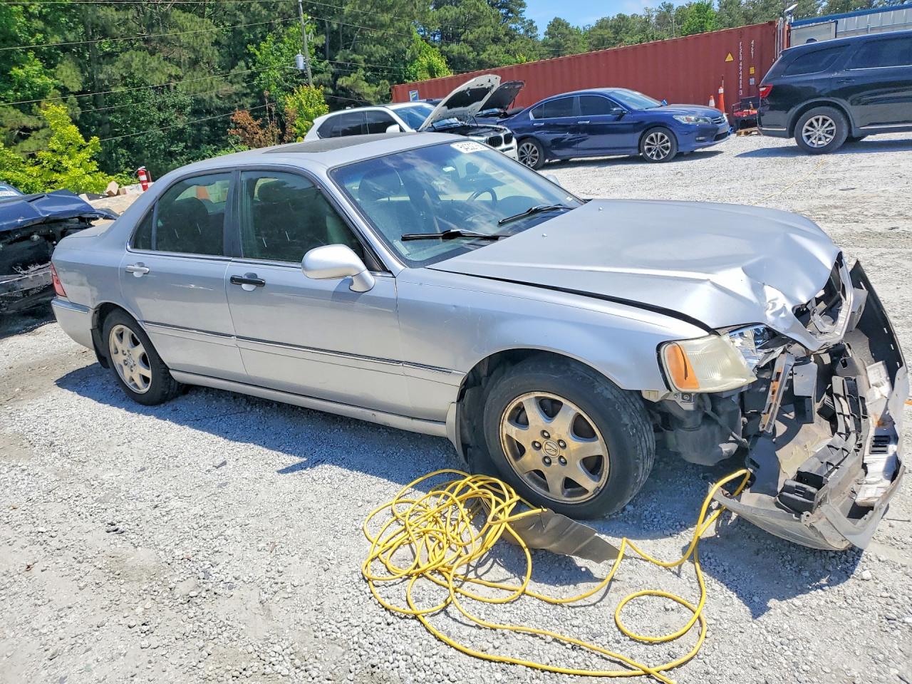 2002 Acura 3.5rl Silver vin: JH4KA96562C013817