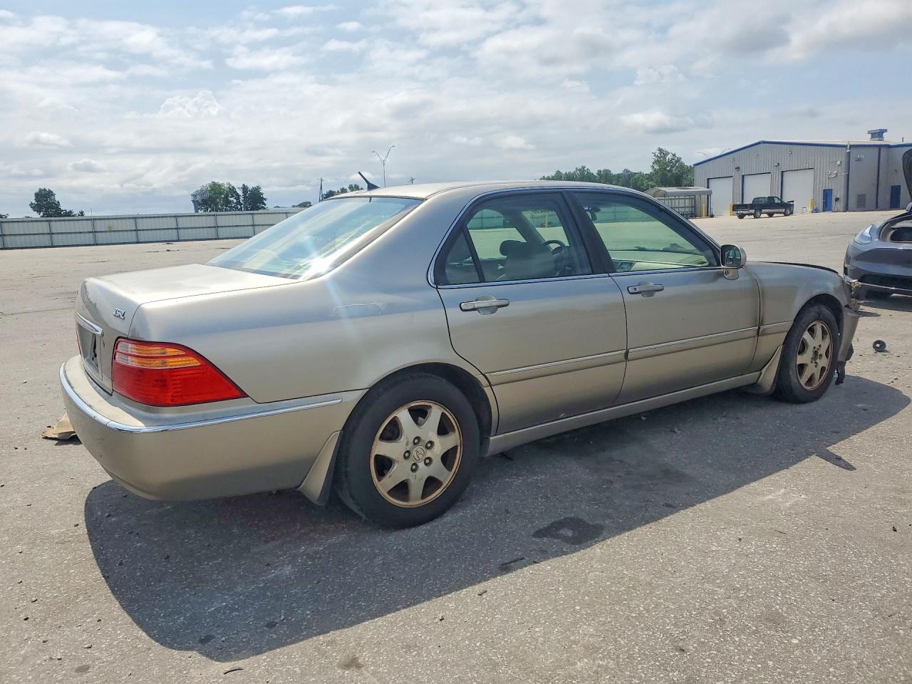 2002 Acura 3.5rl Silver vin: JH4KA96572C002311