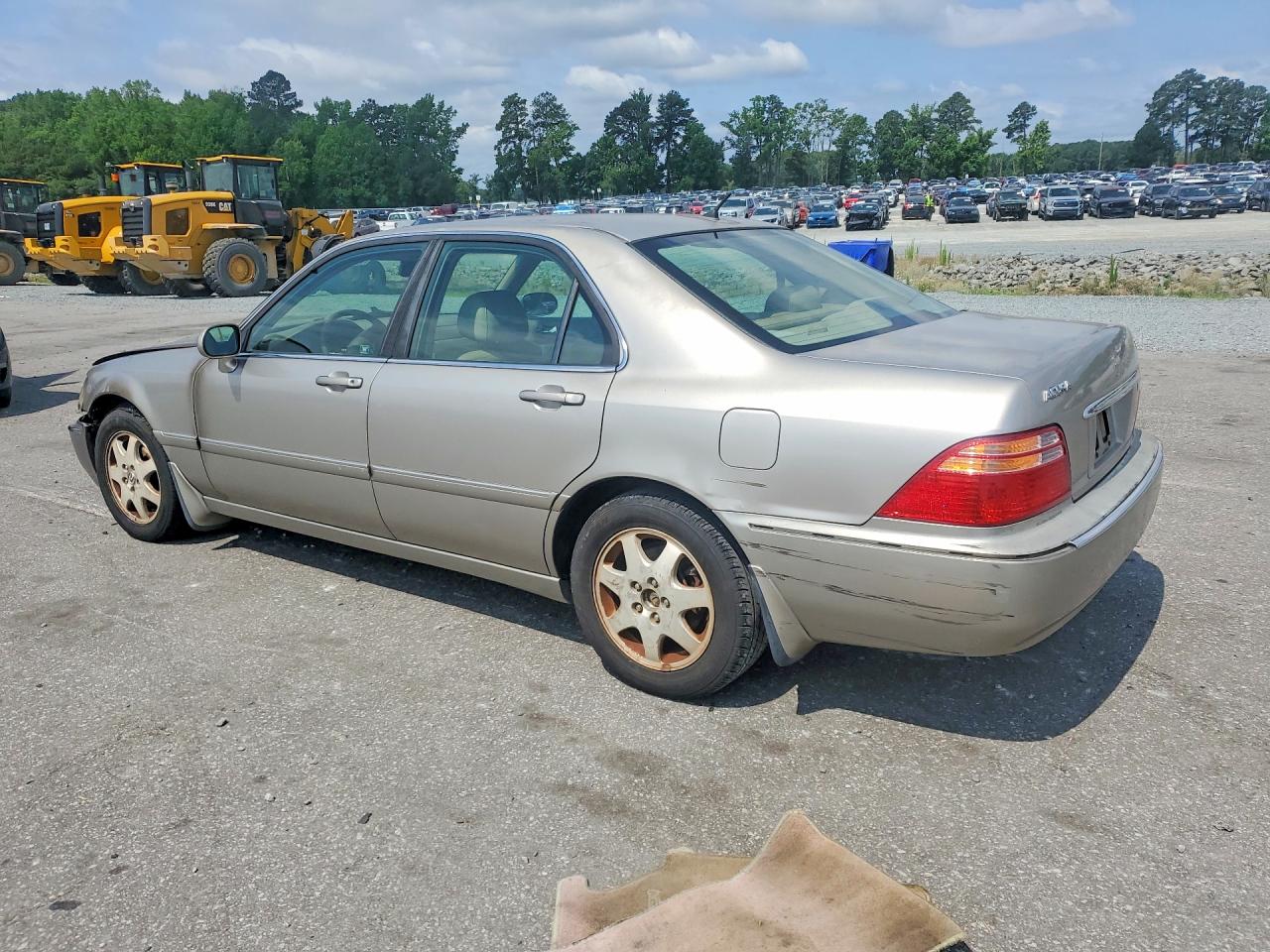 2002 Acura 3.5rl Silver vin: JH4KA96572C002311