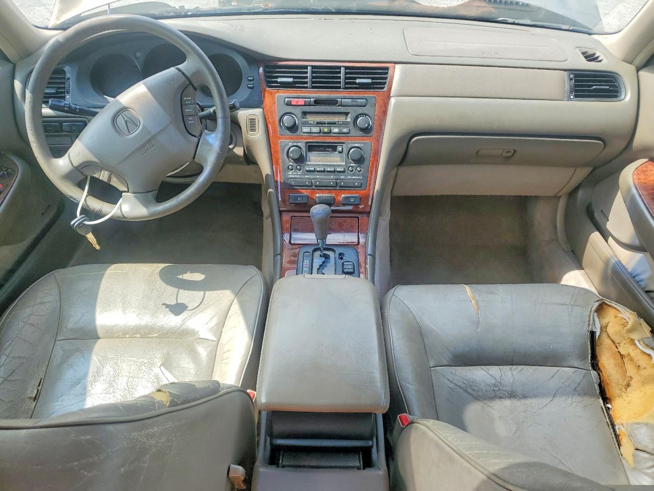 2002 Acura 3.5rl Silver vin: JH4KA96572C002311