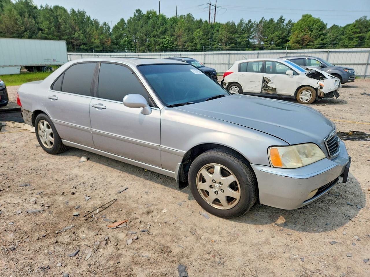 2002 Acura 3.5rl Silver vin: JH4KA96592C007364