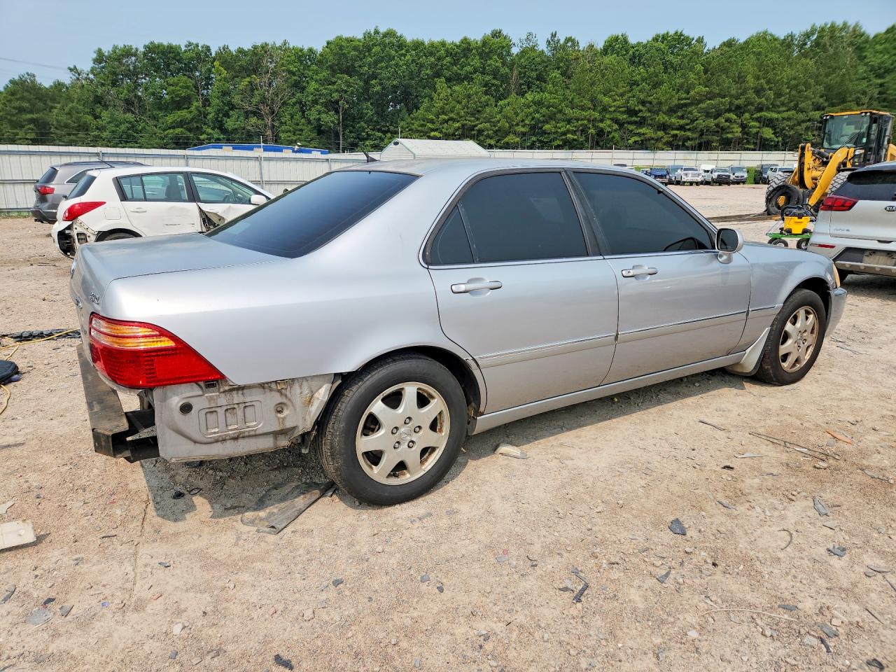 2002 Acura 3.5rl Silver vin: JH4KA96592C007364