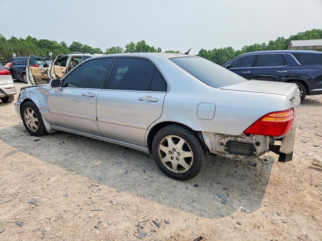 2002 Acura 3.5rl Silver vin: JH4KA96592C007364
