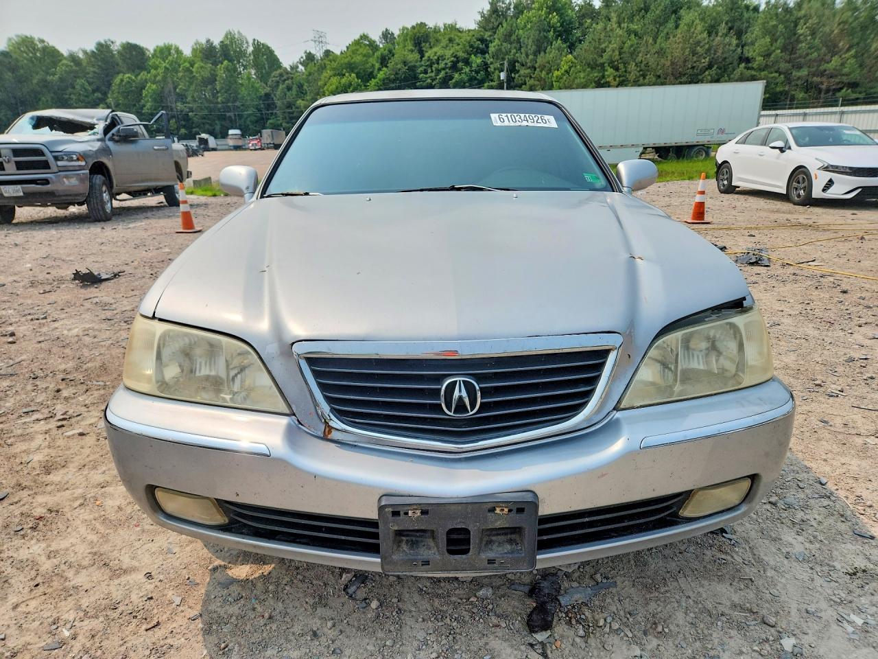 2002 Acura 3.5rl Silver vin: JH4KA96592C007364