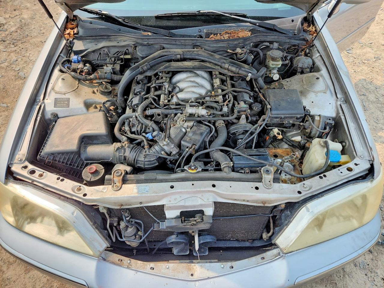 2002 Acura 3.5rl Silver vin: JH4KA96592C007364