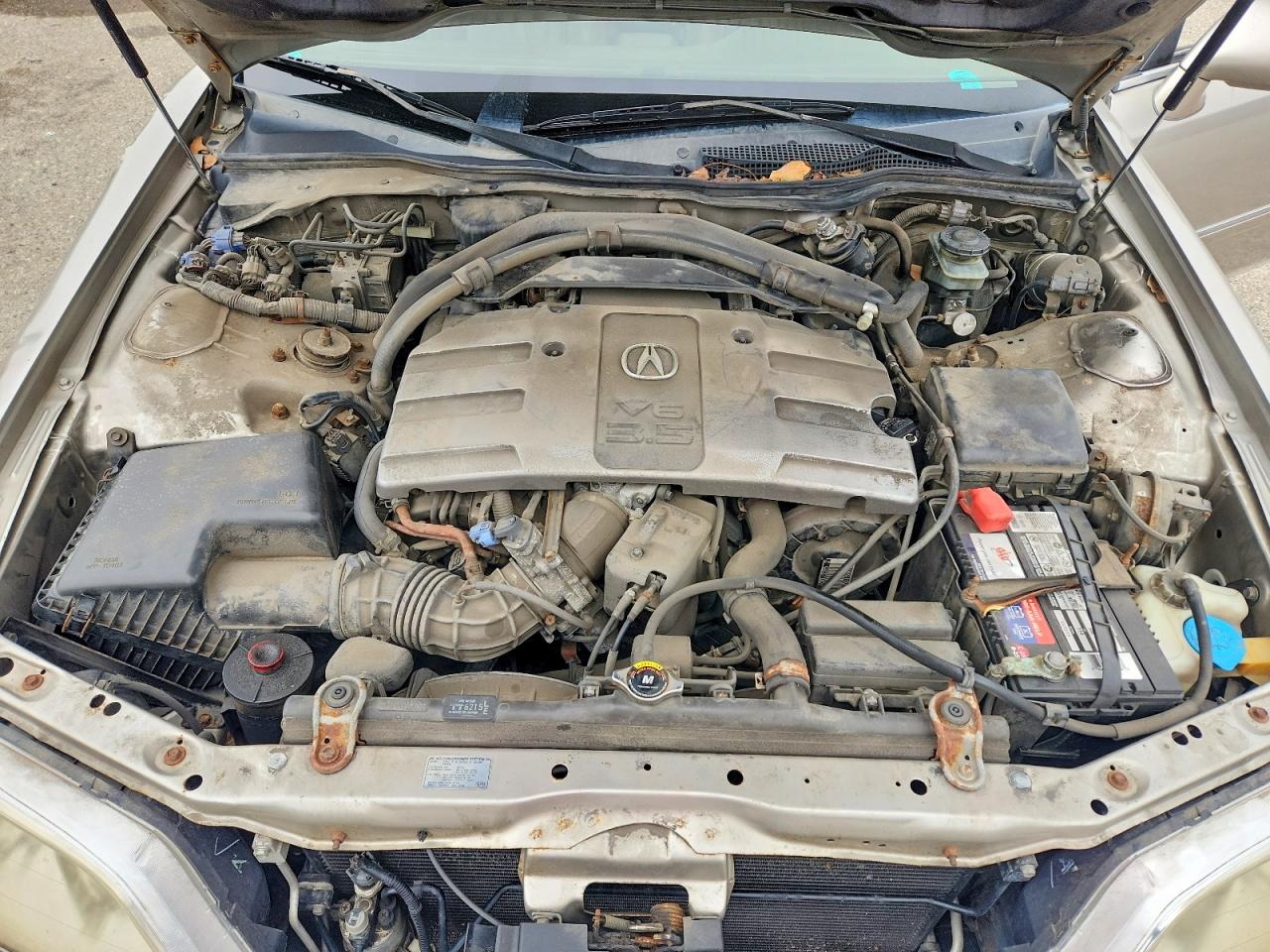 2002 Acura 3.5rl Tan vin: JH4KA96592C015495