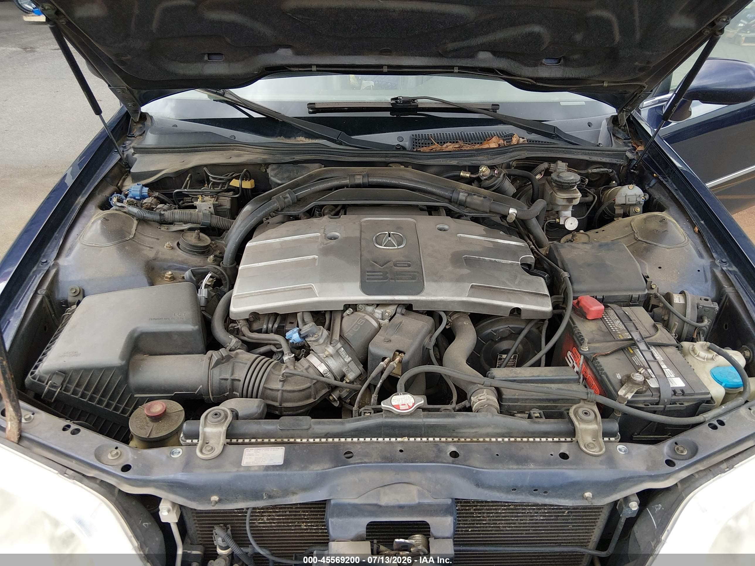 2000 Acura Rl 3.5 Dark Blue vin: JH4KA9659YC003582