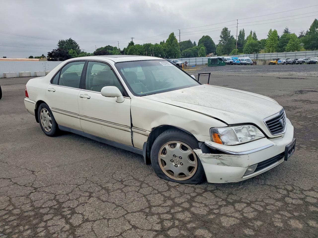 2000 Acura 3.5rl White vin: JH4KA965XYC013621