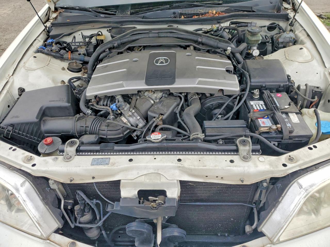 2000 Acura 3.5rl White vin: JH4KA965XYC013621