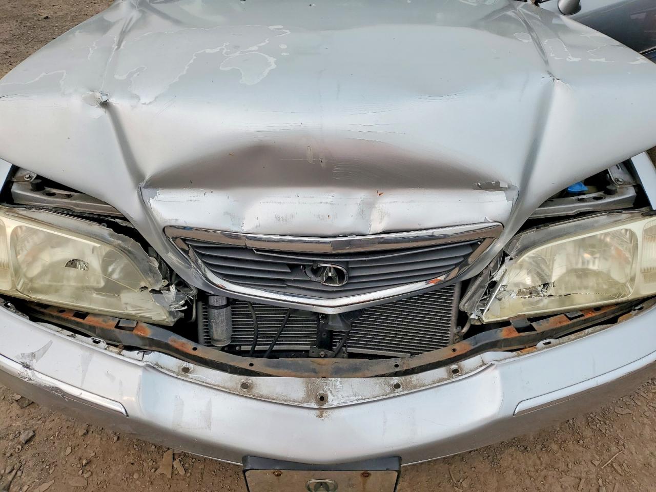 2002 Acura 3.5rl Silver vin: JH4KA96602C016026