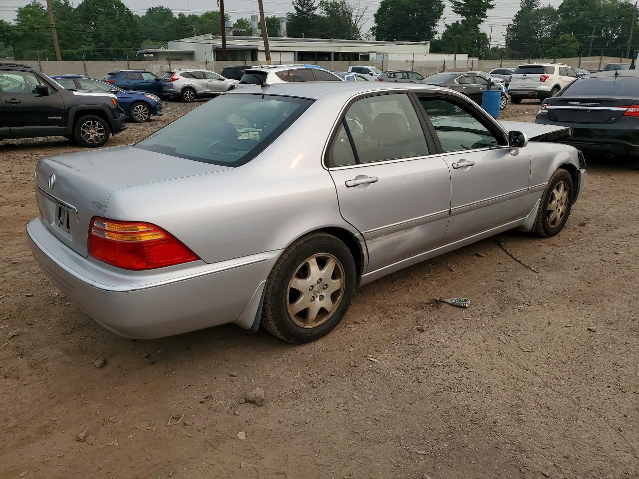 2002 Acura 3.5rl Silver vin: JH4KA96602C016026