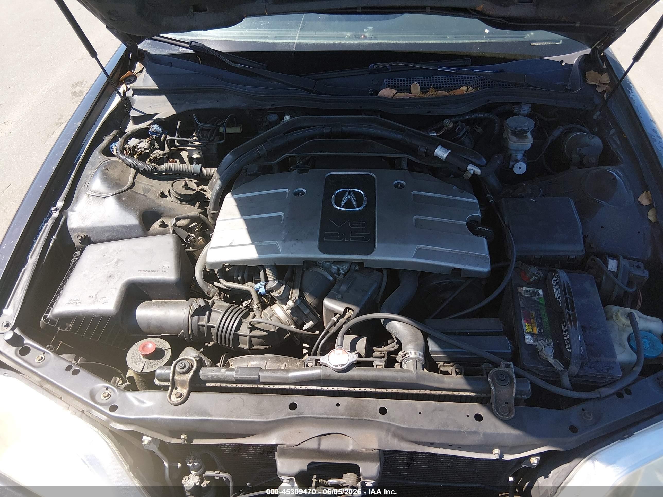 2004 Acura Rl 3.5 Black vin: JH4KA96604C006616
