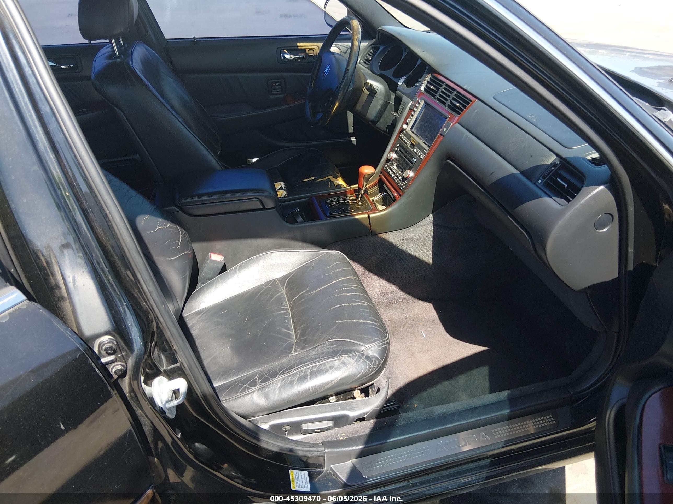 2004 Acura Rl 3.5 Black vin: JH4KA96604C006616