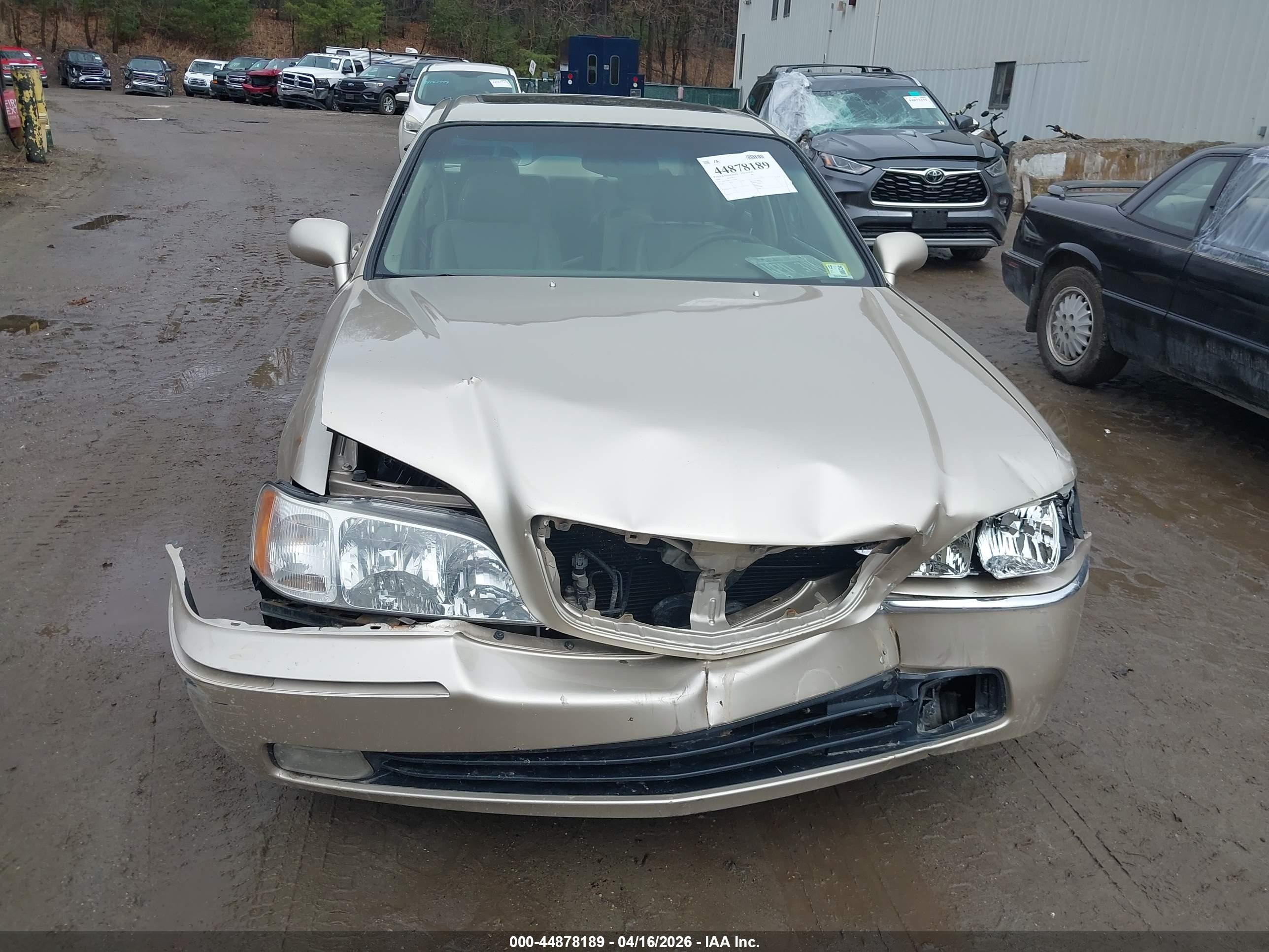 2000 Acura Rl 3.5 Champagne vin: JH4KA9661YC013645