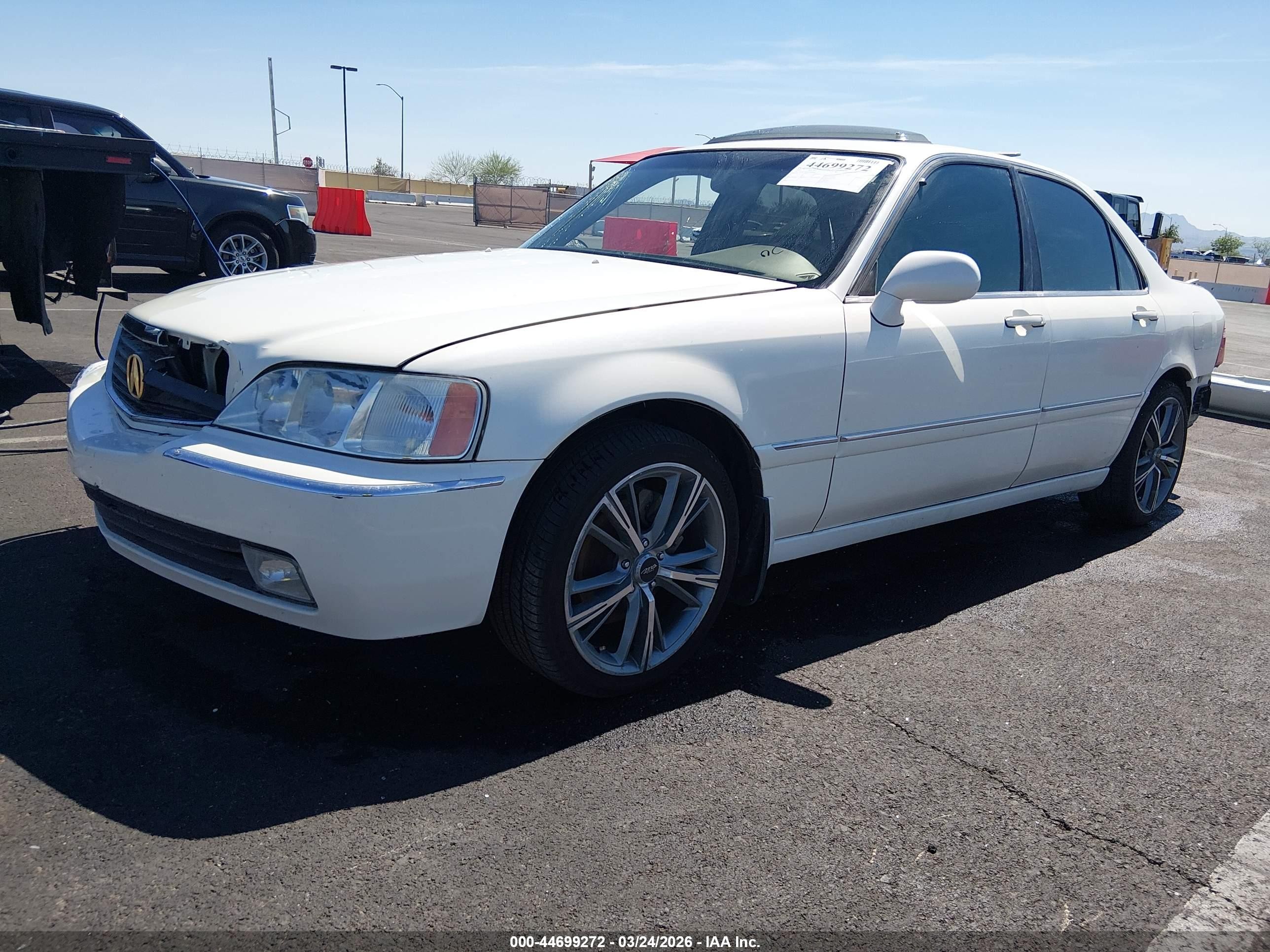 2004 Acura Rl 3.5 White vin: JH4KA96664C001808