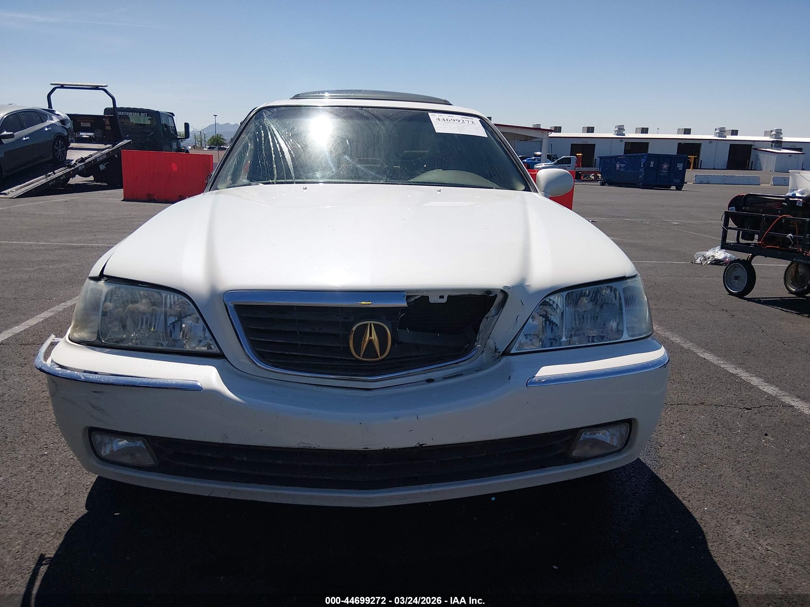 2004 Acura Rl 3.5 White vin: JH4KA96664C001808