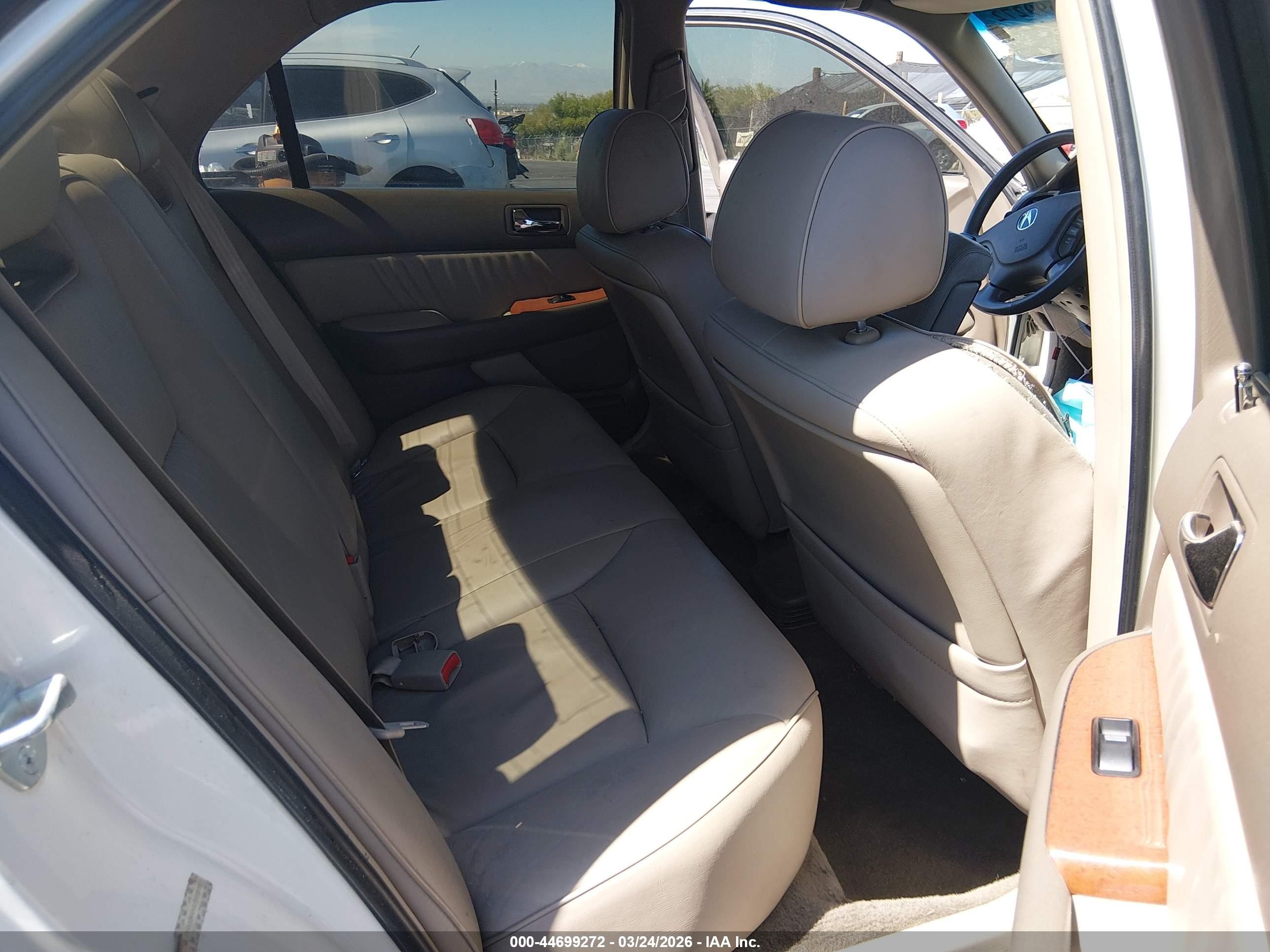 2004 Acura Rl 3.5 White vin: JH4KA96664C001808