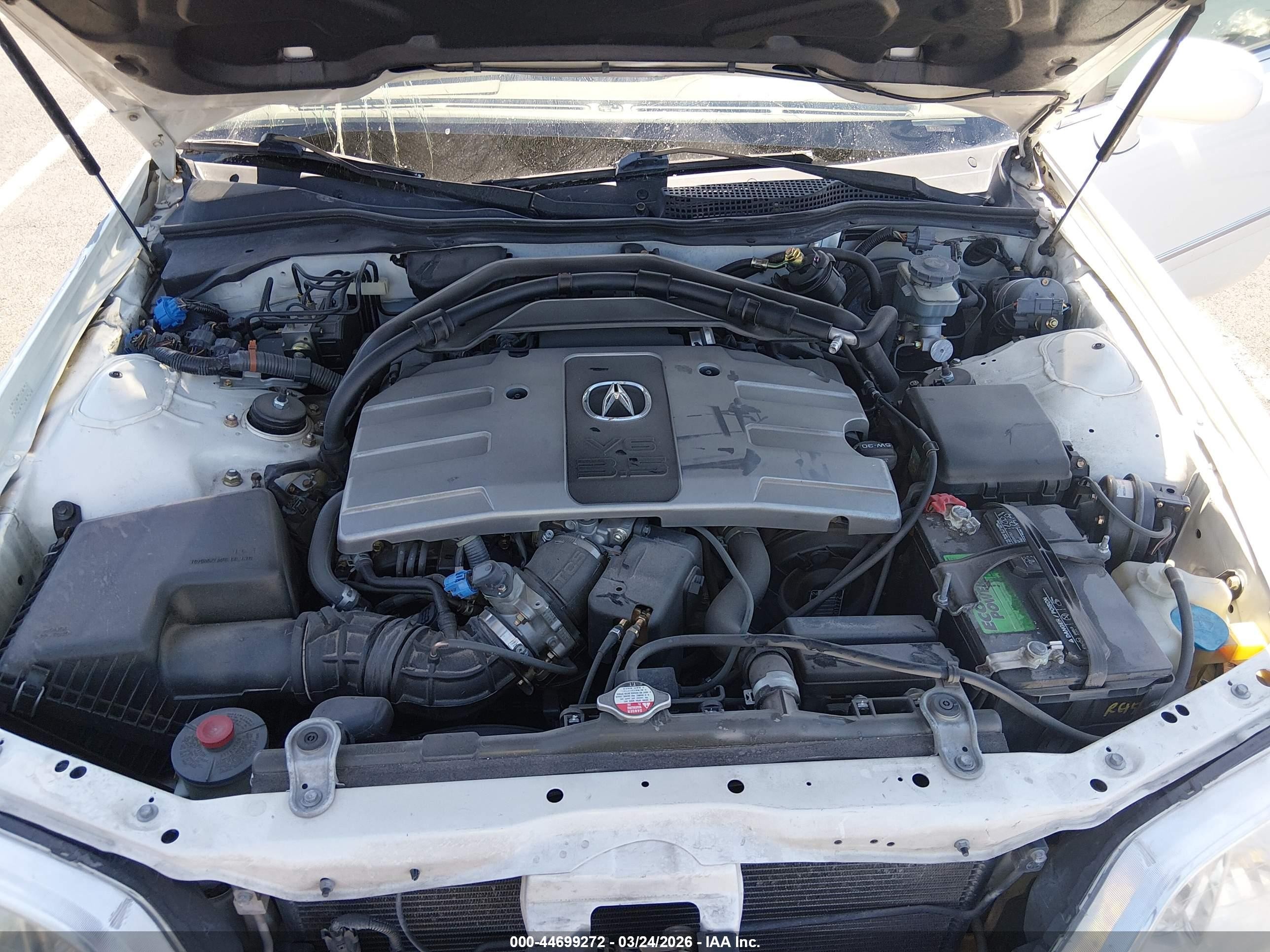 2004 Acura Rl 3.5 White vin: JH4KA96664C001808