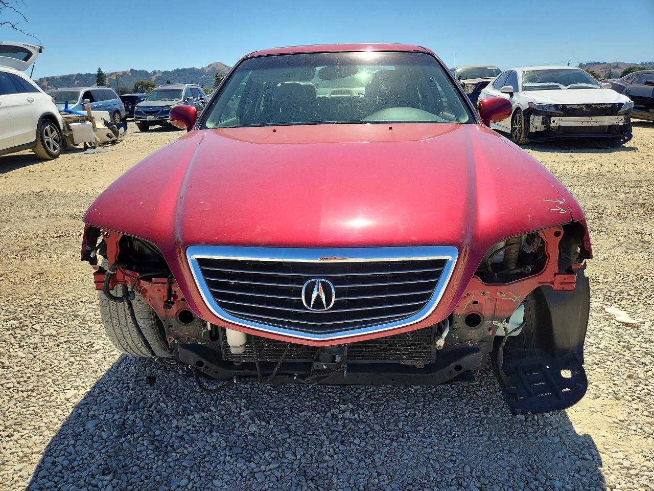 2000 Acura 3.5rl Burgundy vin: JH4KA9668YC013514