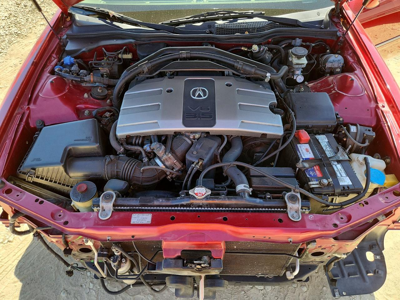 2000 Acura 3.5rl Burgundy vin: JH4KA9668YC013514