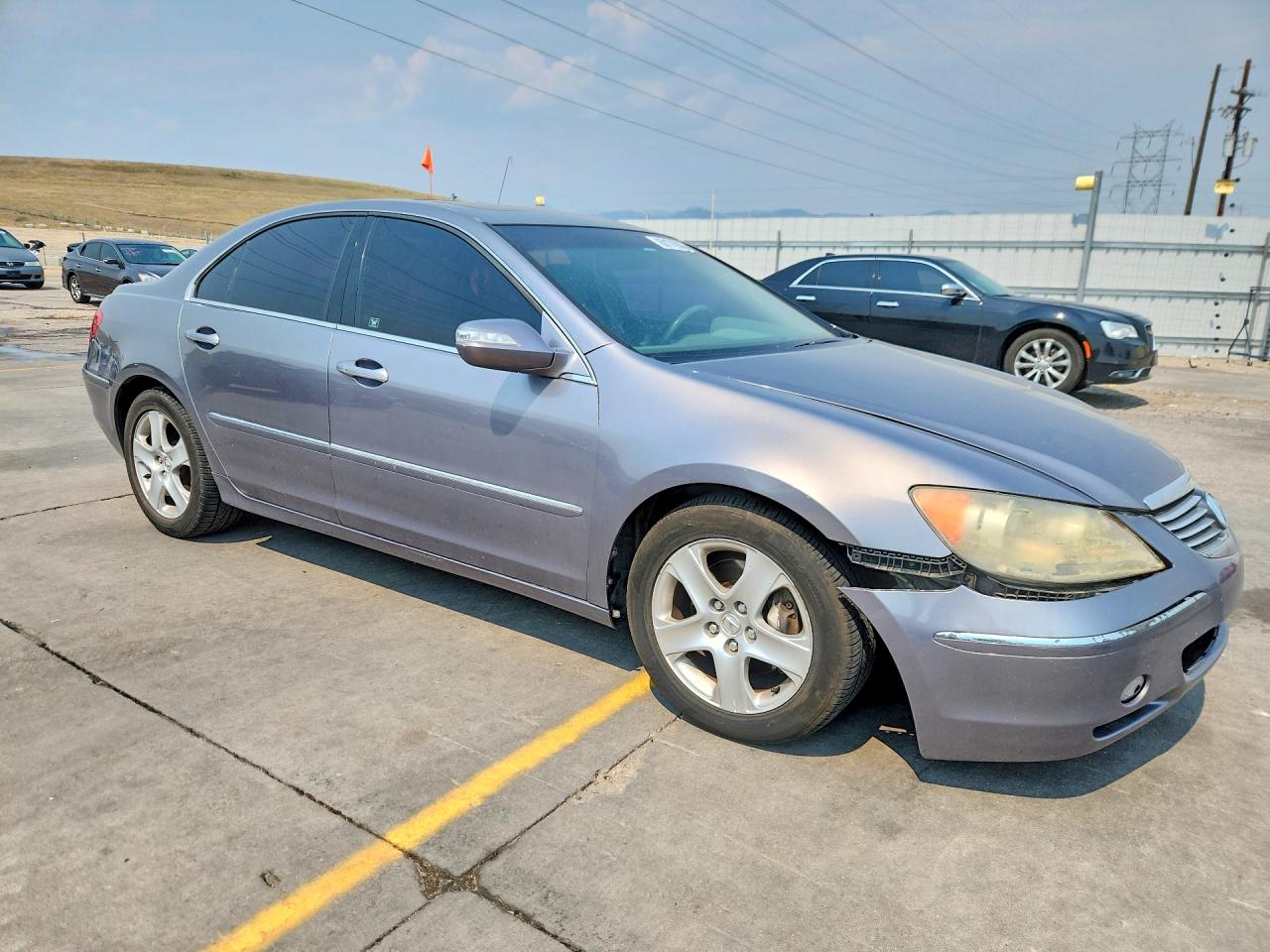 2005 Acura Rl Gray vin: JH4KB16505C017803