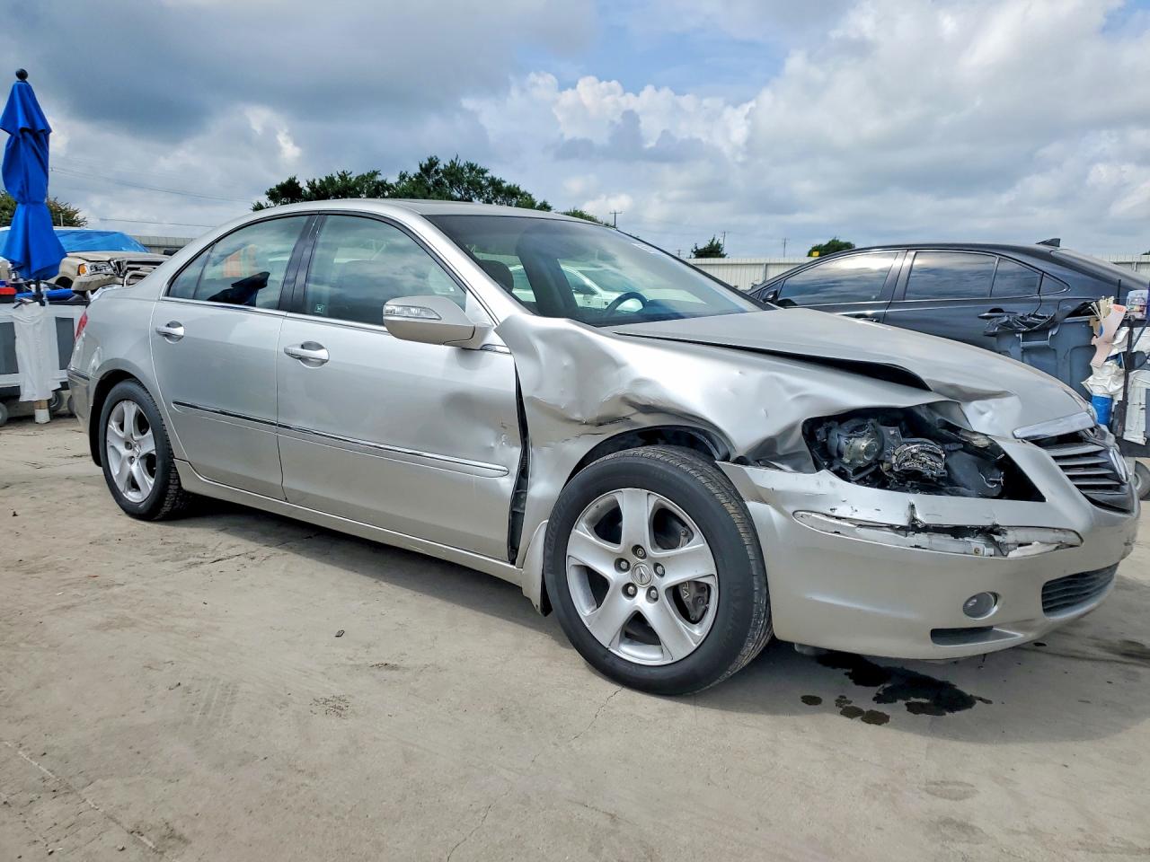 2006 Acura Rl Silver vin: JH4KB16506C007239