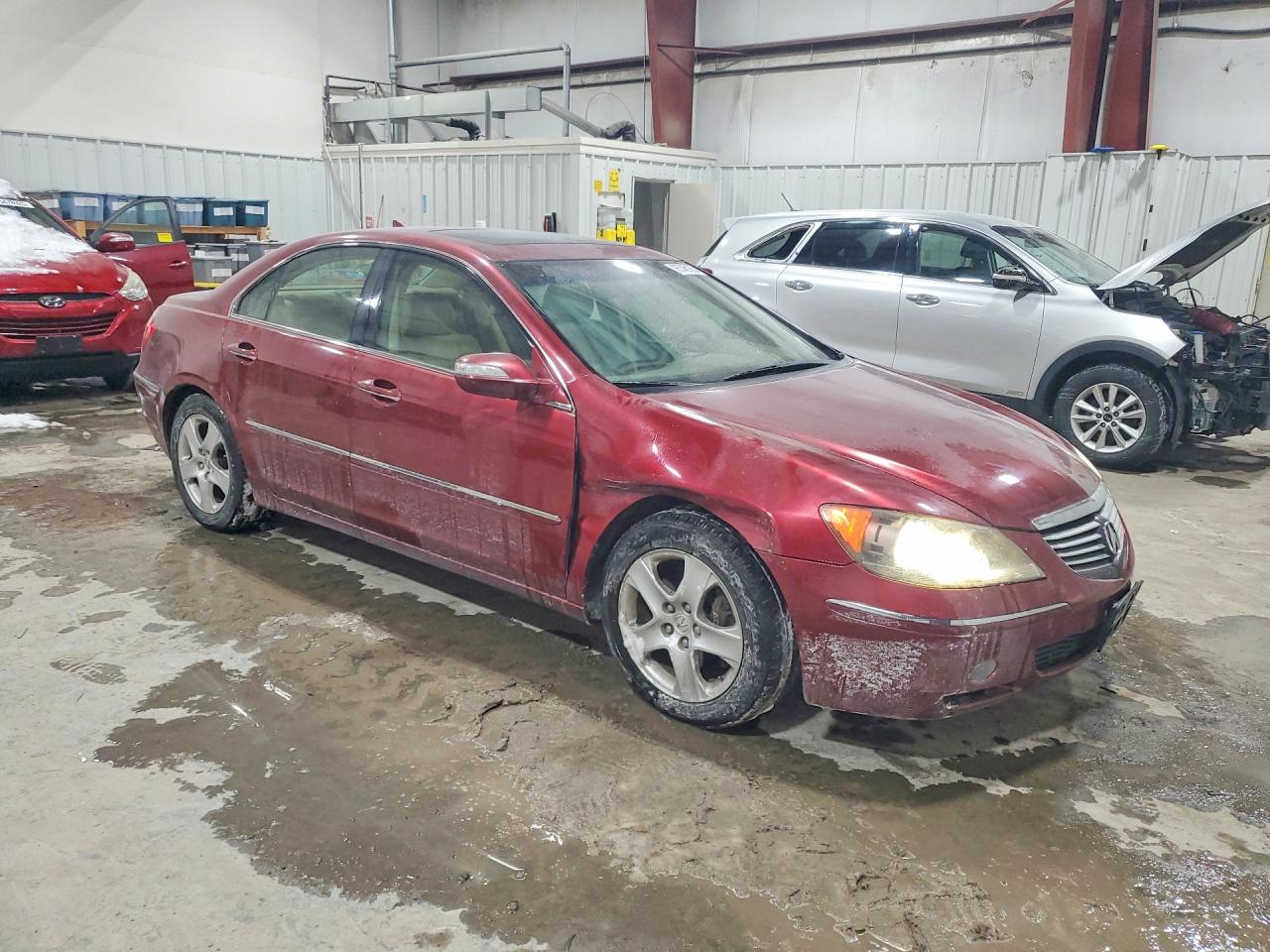 2008 Acura Rl Burgundy vin: JH4KB16508C003386