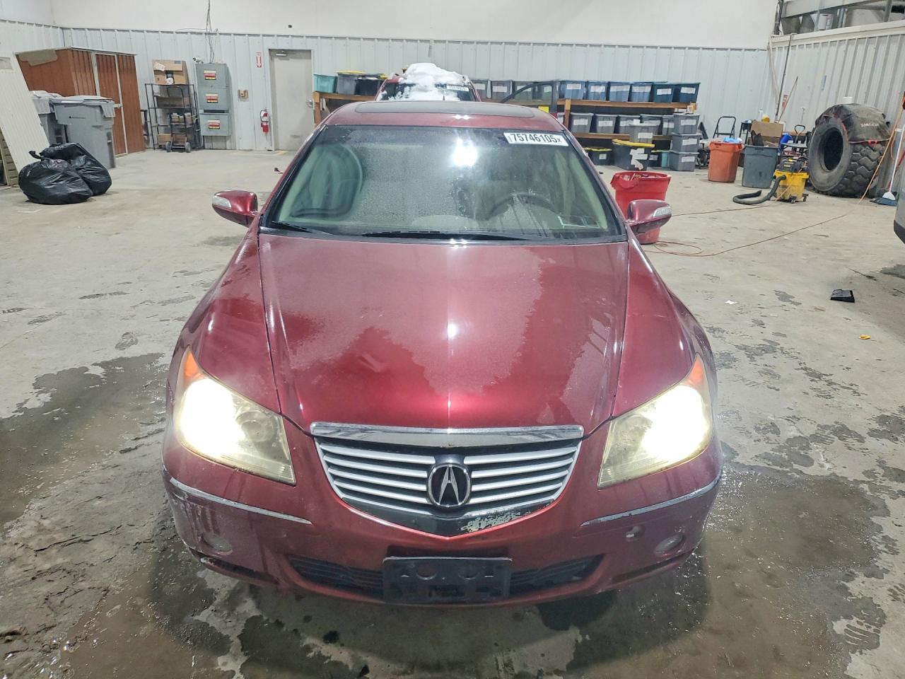 2008 Acura Rl Burgundy vin: JH4KB16508C003386