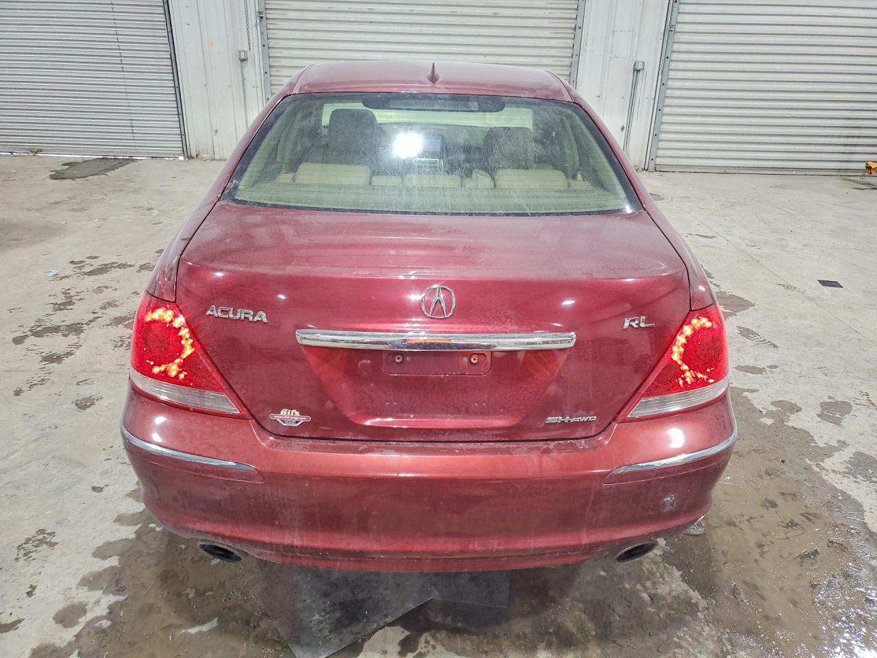 2008 Acura Rl Burgundy vin: JH4KB16508C003386