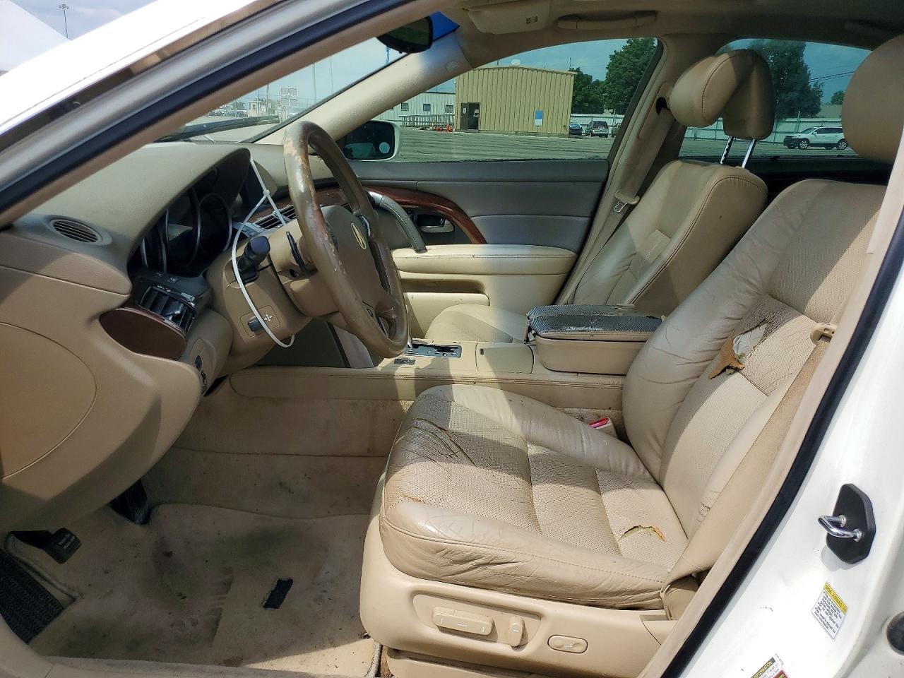 2006 Acura Rl White vin: JH4KB16516C004429