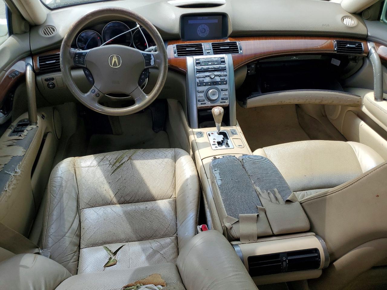 2006 Acura Rl White vin: JH4KB16516C004429