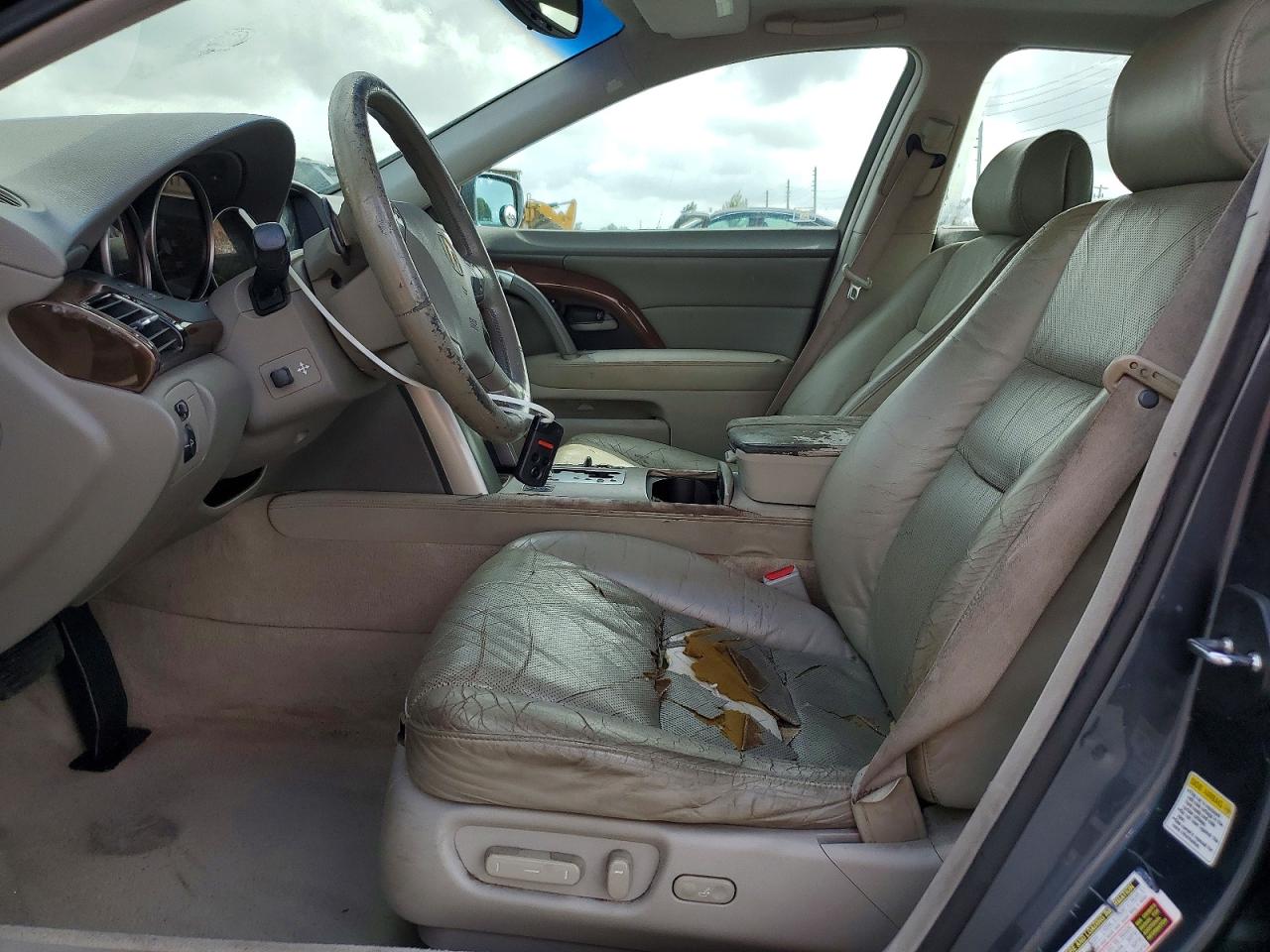 2006 Acura Rl Gray vin: JH4KB16516C006911