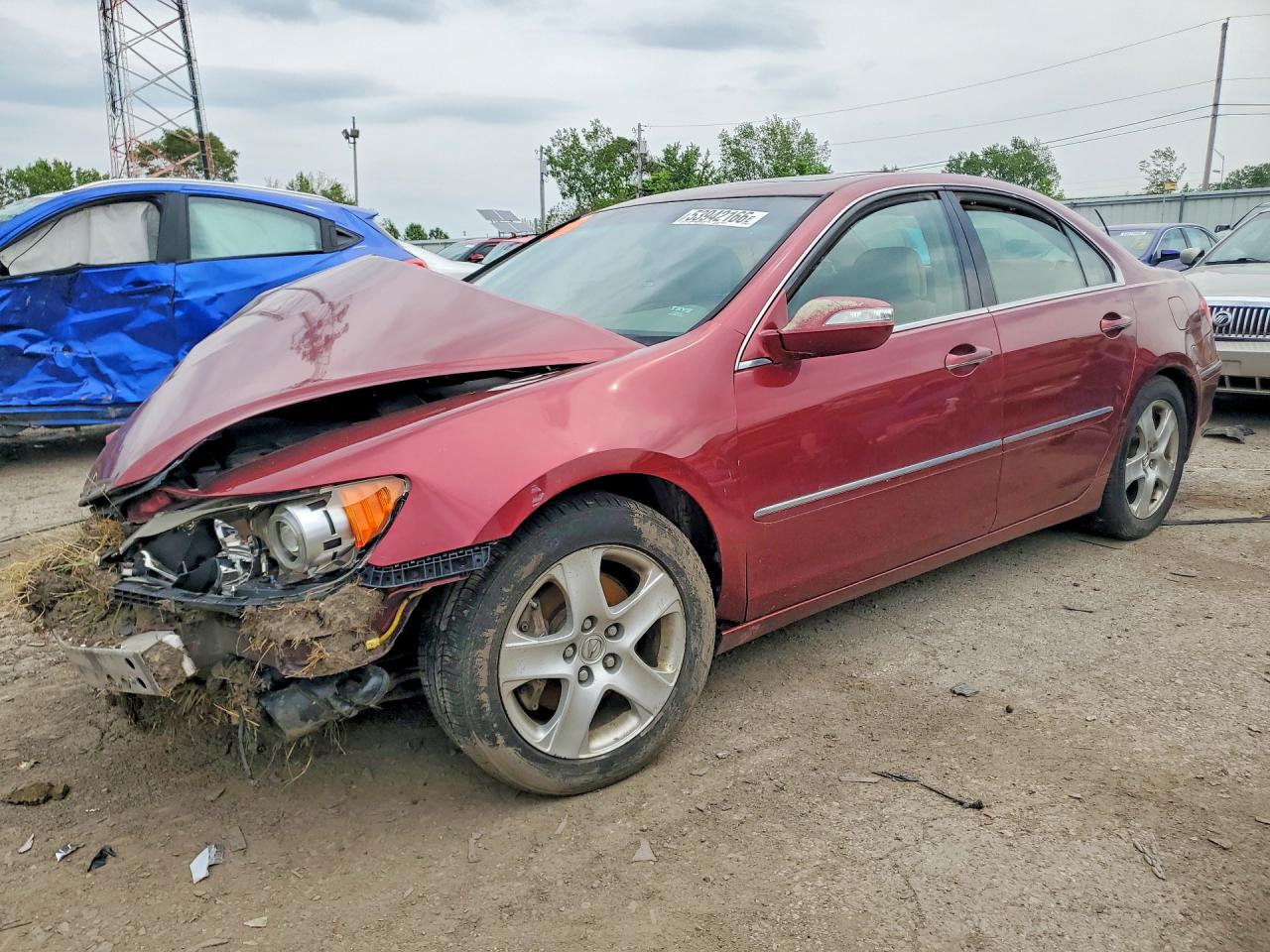 2006 Acura Rl Maroon vin: JH4KB16516C009288