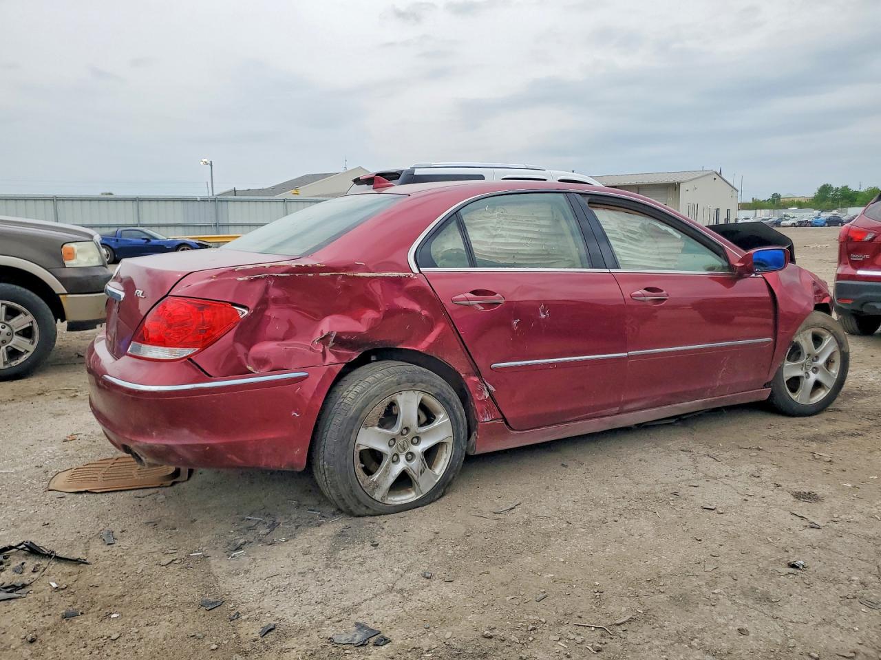 2006 Acura Rl Maroon vin: JH4KB16516C009288