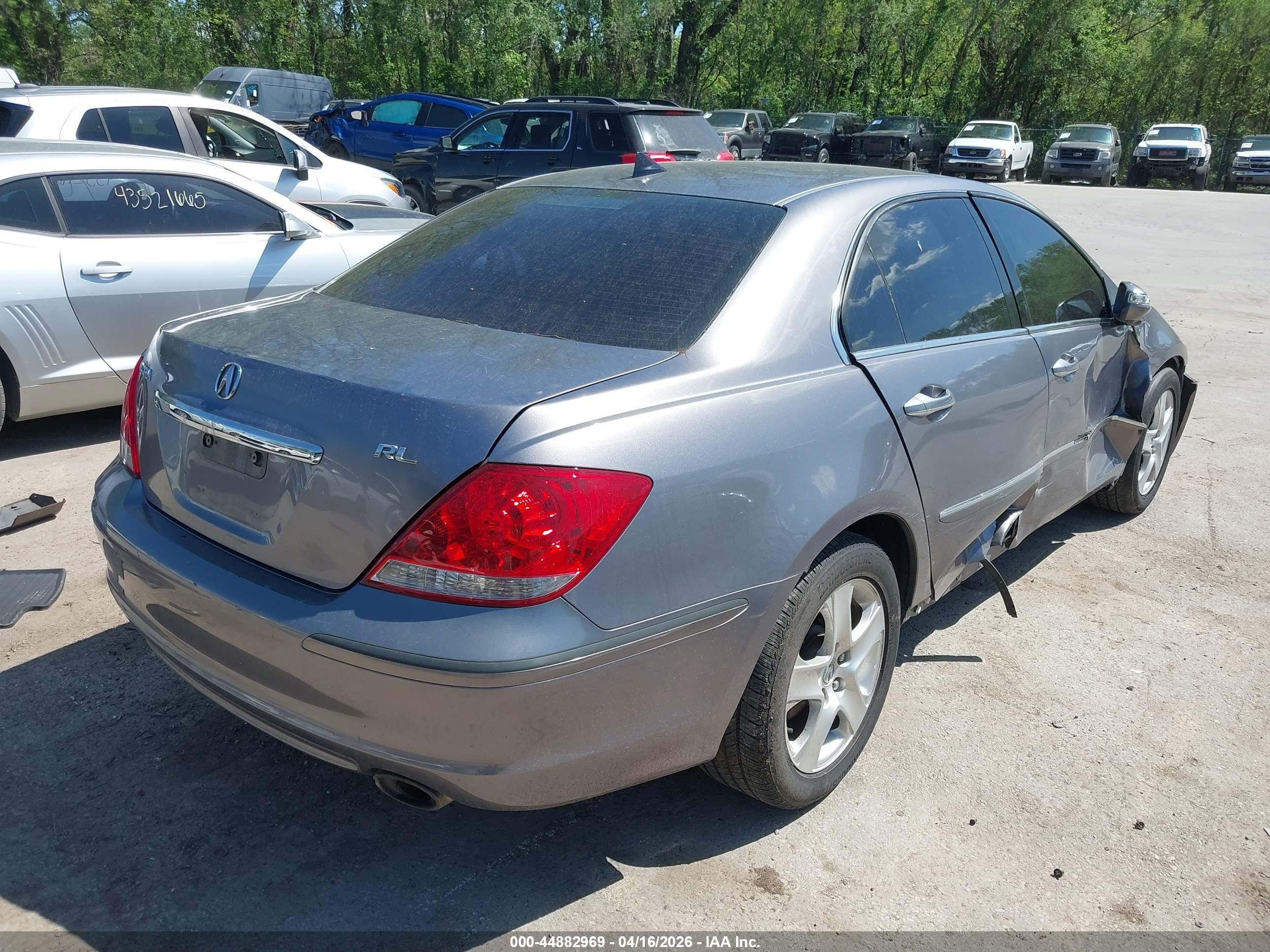 2007 Acura Rl 3.5 Серый vin: JH4KB16517C004075