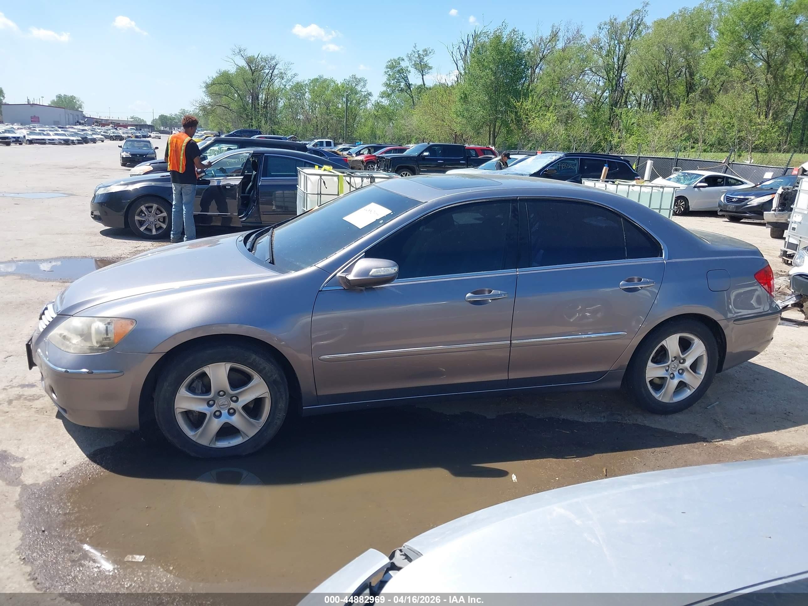 2007 Acura Rl 3.5 Серый vin: JH4KB16517C004075
