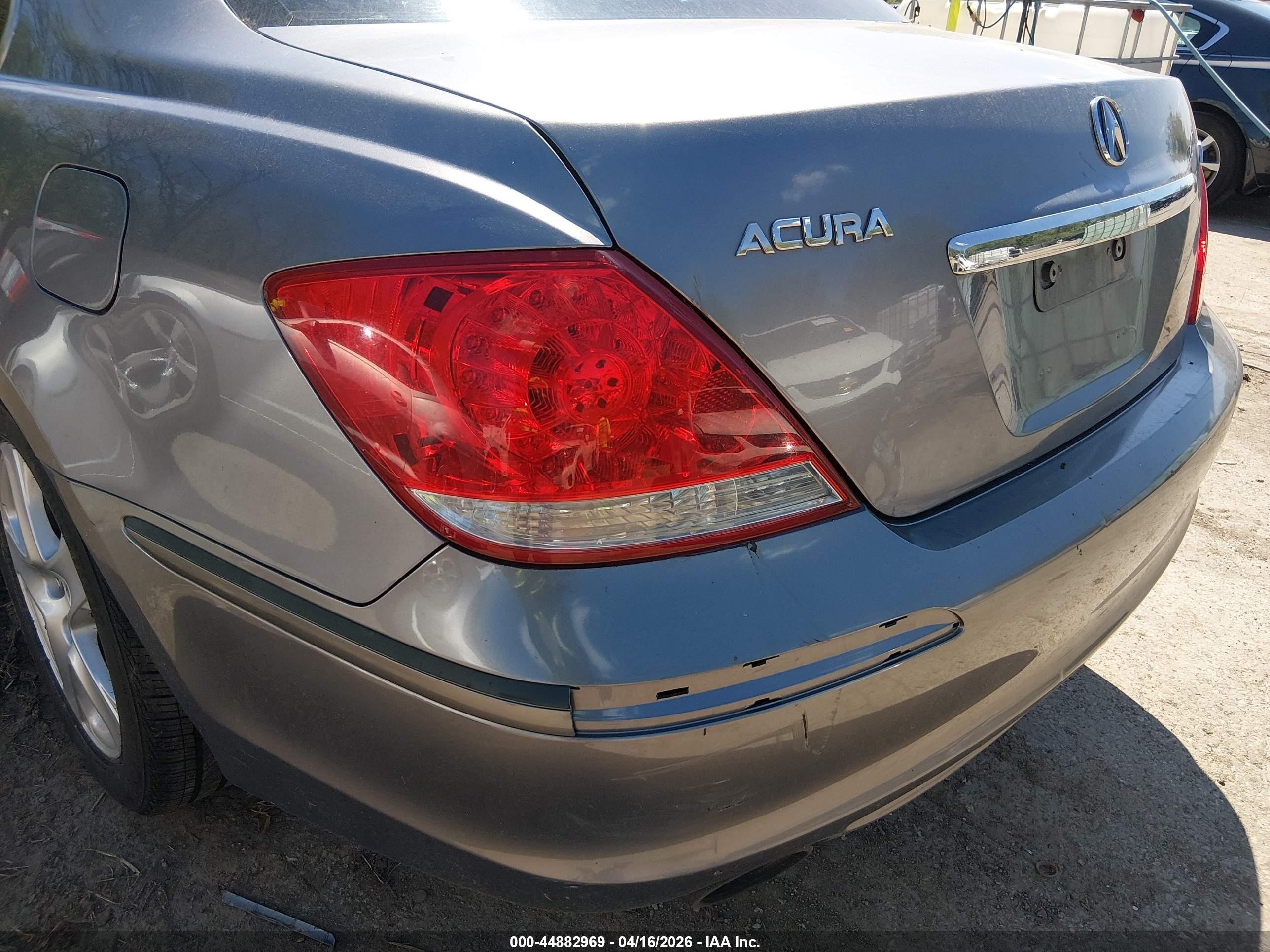 2007 Acura Rl 3.5 Серый vin: JH4KB16517C004075