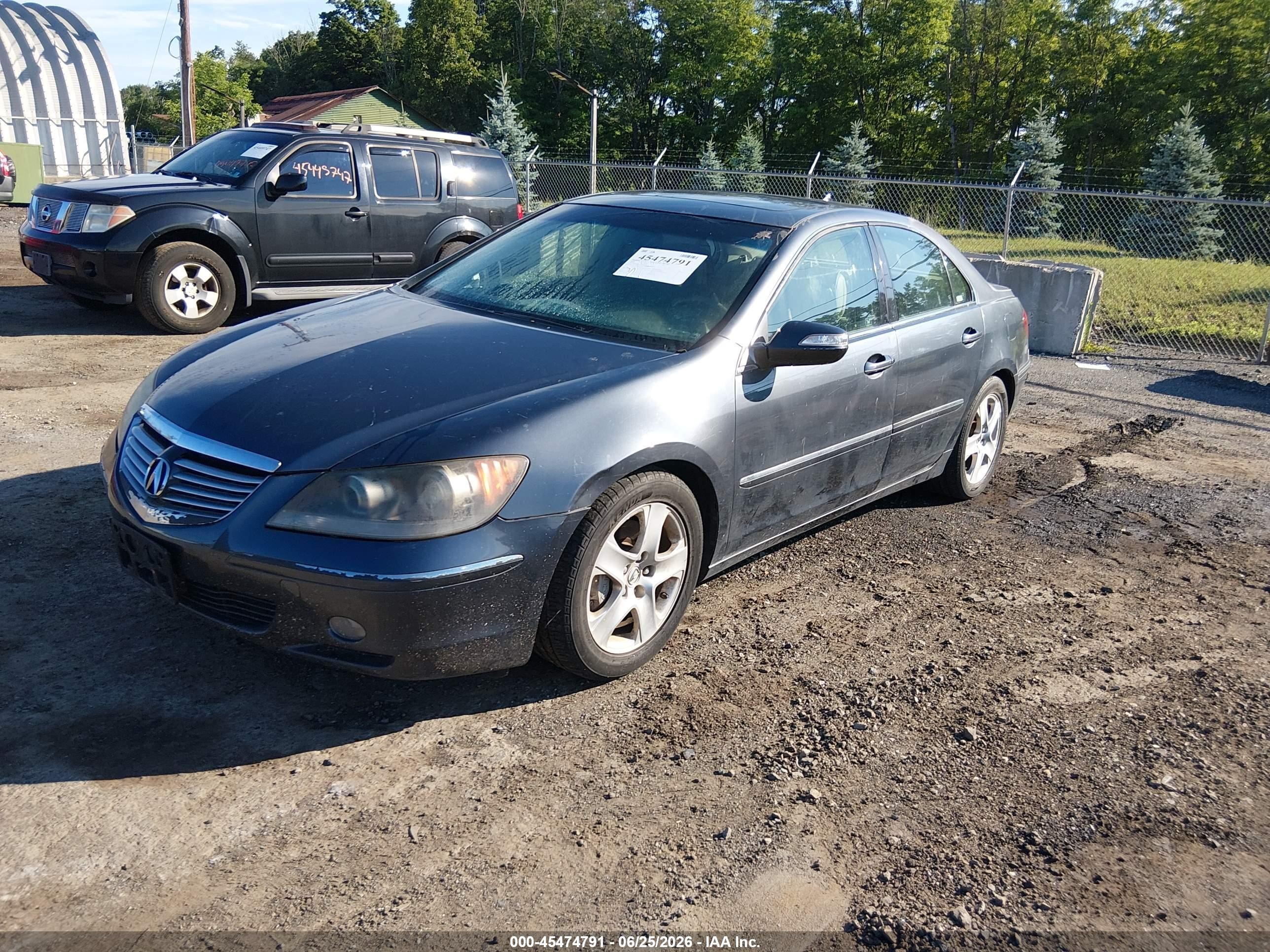 2005 Acura Rl 3.5 Gray vin: JH4KB16525C005118