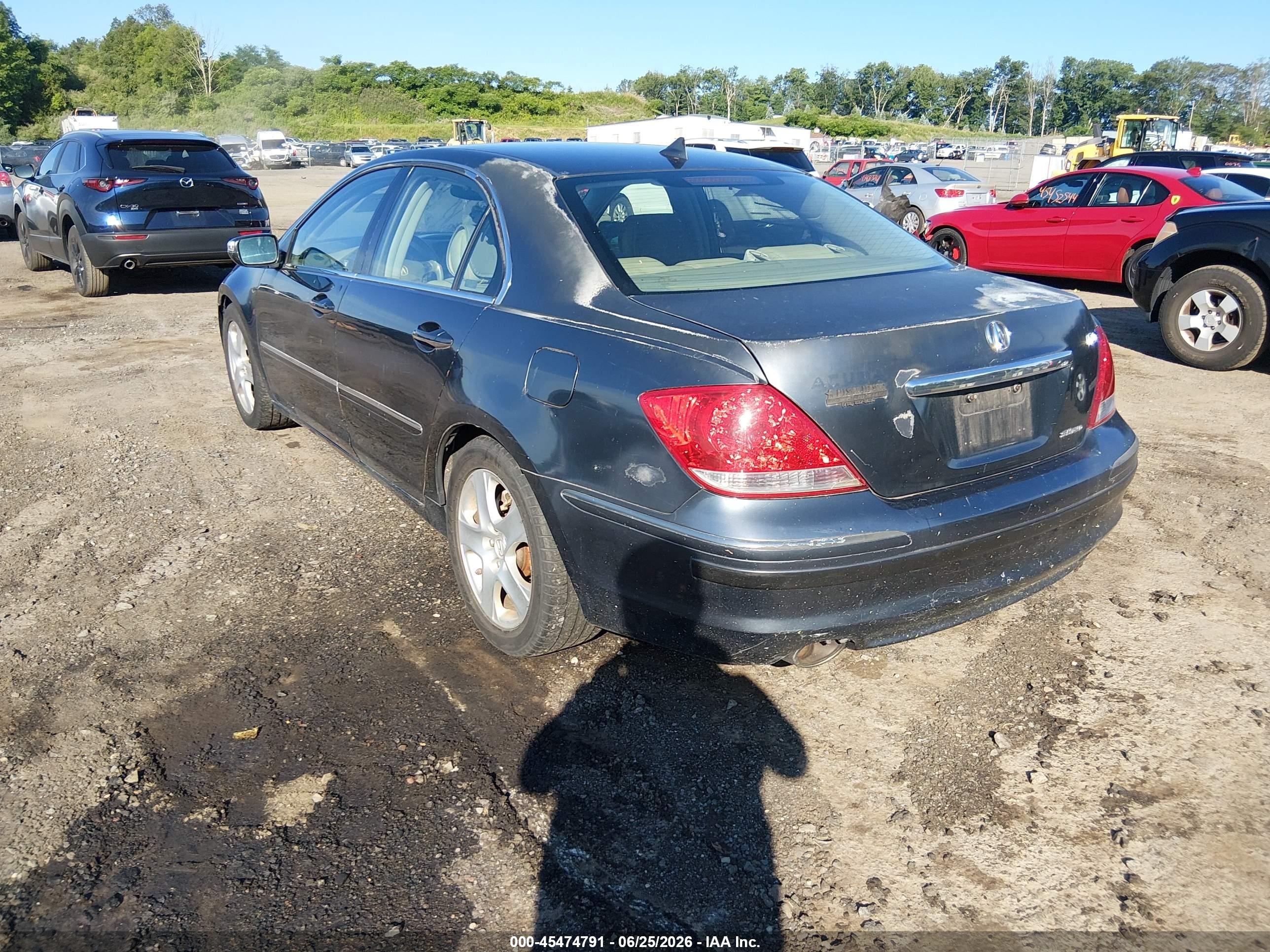 2005 Acura Rl 3.5 Gray vin: JH4KB16525C005118